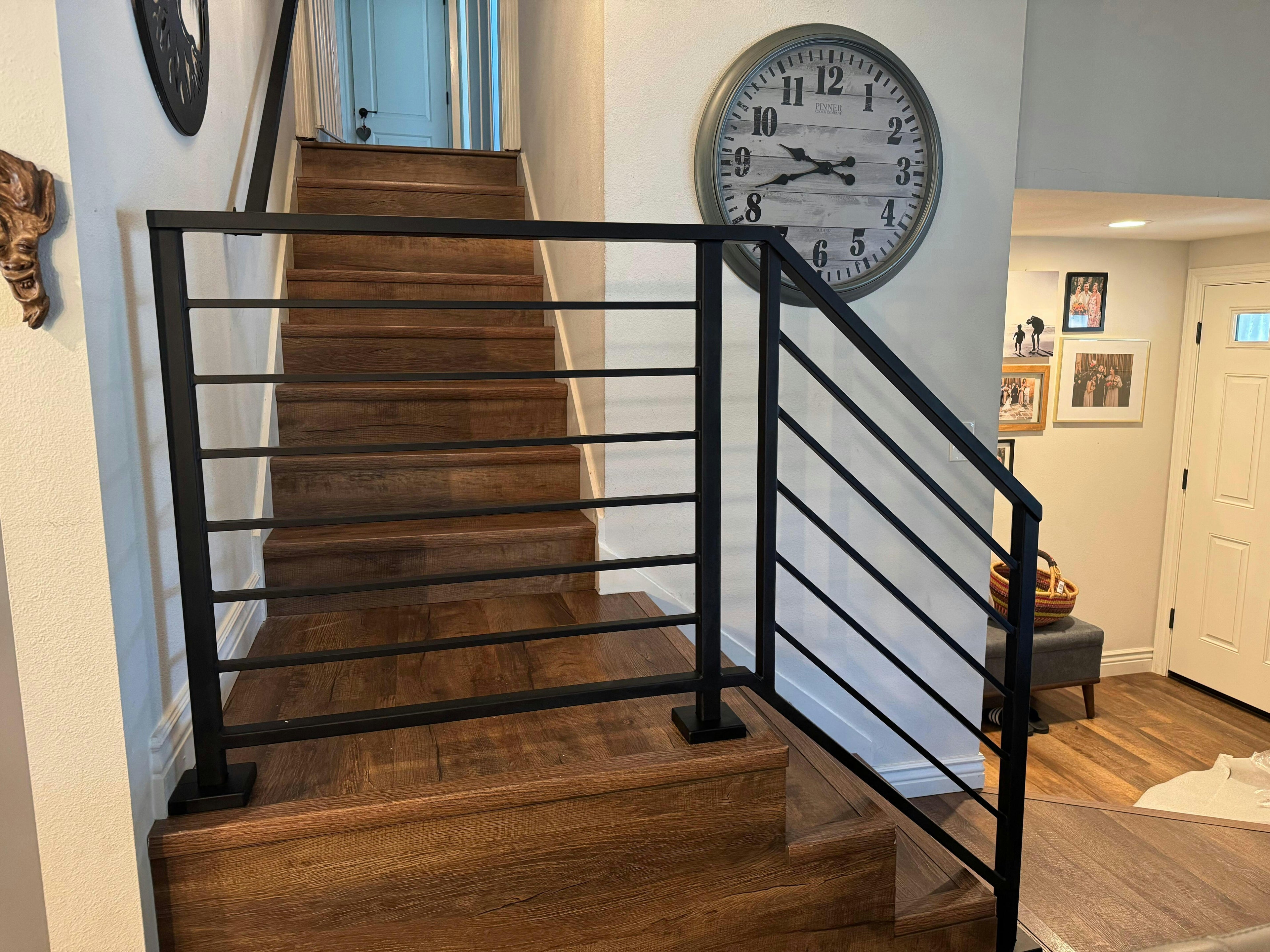 Meta Craft Modern Steel Stair Railing "2x1" Metal Craft
