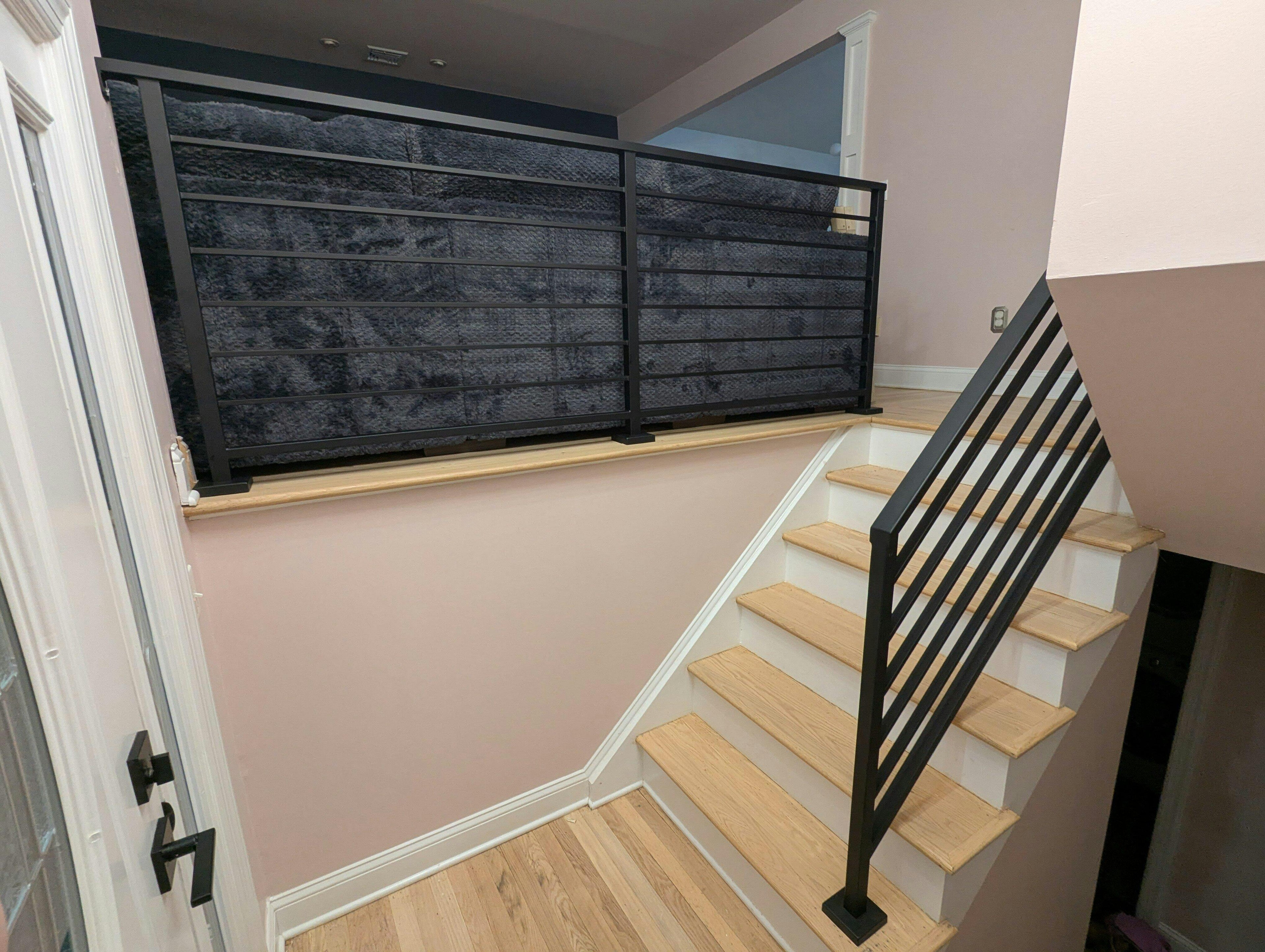 Meta Craft Modern Steel Stair Railing "2x1" Metal Craft