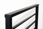 Modern Horizontal Stair Railing (Guardrail), 2"x1" Top Rail (Post On Both ends) RailCraft
