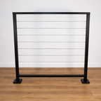 Metal Cable Railing (Guardrail), 2"x1" Top Rail & 3/16" Cables RailCraft