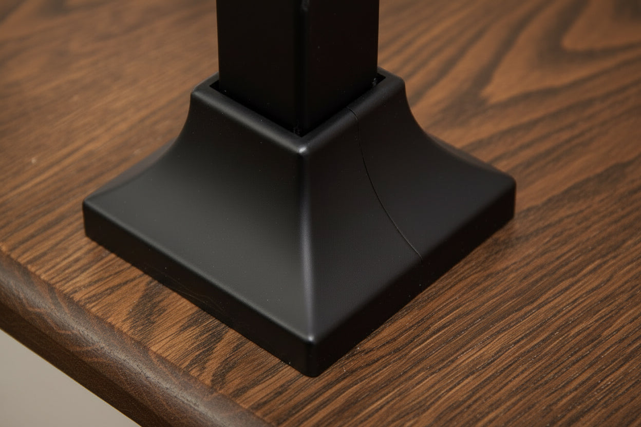 1.5" Engraved Wrought Iron Handrail for 1–3 Steps Metal Craft