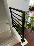 Wall-Mounted Horizontal Stair Railing Metal Craft