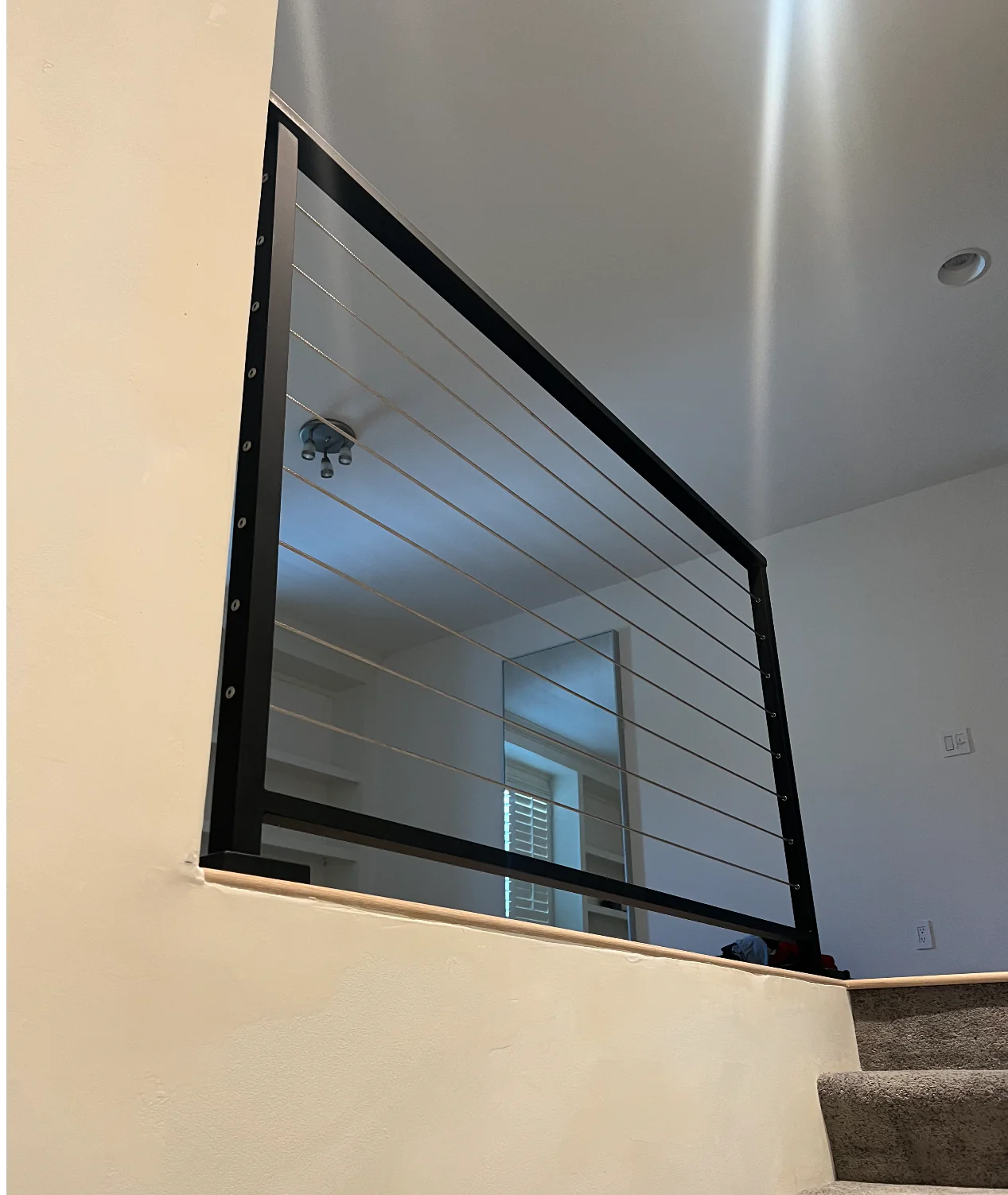 Metal Cable Railing (Guardrail), 2"x1" Top Rail & 3/16" Cables RailCraft