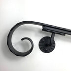 Iron wall mounted bracket hammered Metal Craft