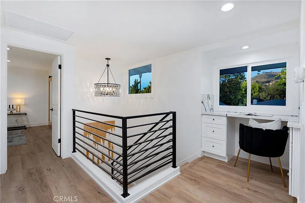 Metal railing installation project