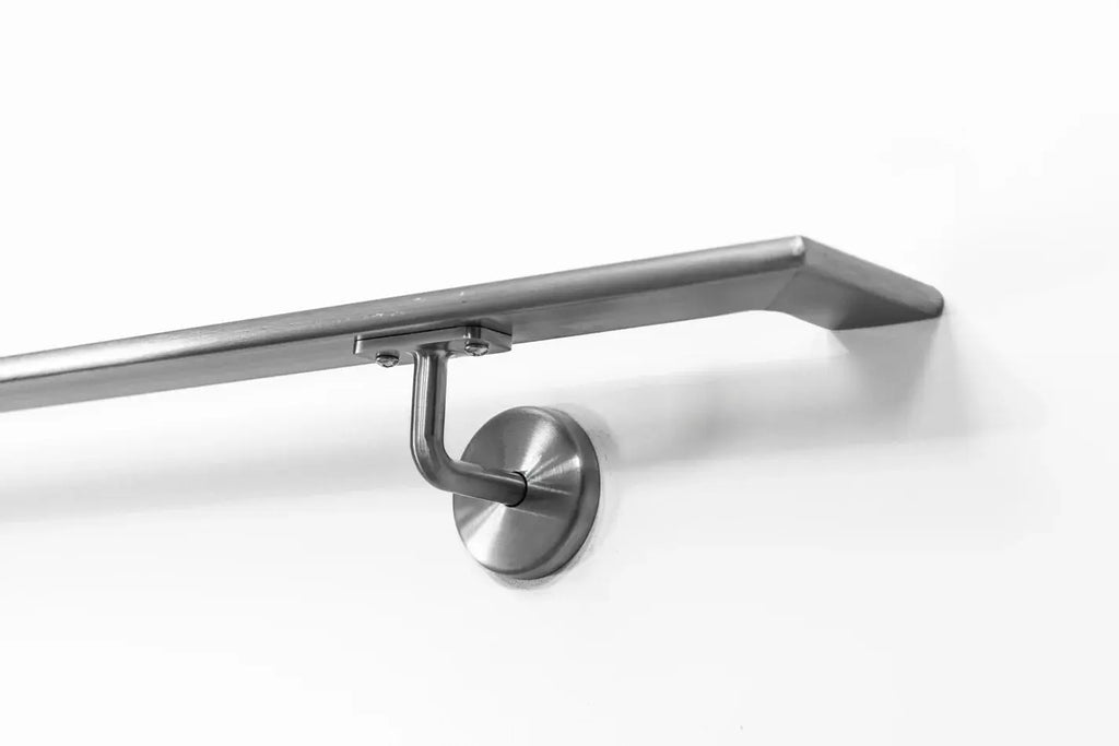 2"x0.5" Slim Oval Lux Stainless Steel Handrail RailCraft