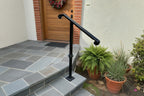 2" Molded Cap, Single-post Metal Handrail for 1 to 3 Steps Metal Craft