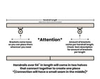 2"x1" Rectangle Metal Handrail RailCraft
