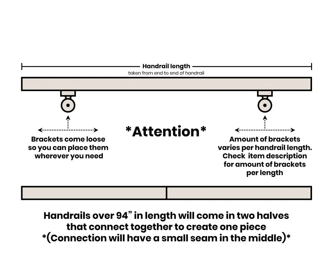 1.5"x1.5" Square Stainless Steel Handrail RailCraft