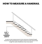 2"x1" Rectangle Metal Handrail (Square L Brackets) RailCraft